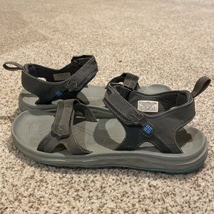 COLUMBIA Techlite Gray Casual Sandal Omni Grip BL4370-205 Women's Size 8